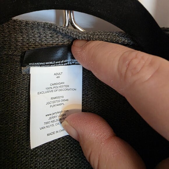 4x Adult Licensed Official Harry Potter Gryffindor Button Down Cardigan - Picture 4 of 4